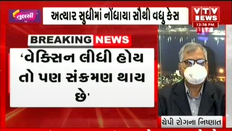VtvGujarati's tweet photo. વેક્સિન લીધી હોય તો પણ કોરોના સંક્રમણ થઈ રહ્યું છે, ઓમિક્રૉનના કેસ વધી રહ્યા છે: કોવિડ ટાસ્ક ફોર્સ

#Coronavirus #COVID19TaskForce 
@CMOGuj #gandhinagar https://t.co/VzbgbA5avt