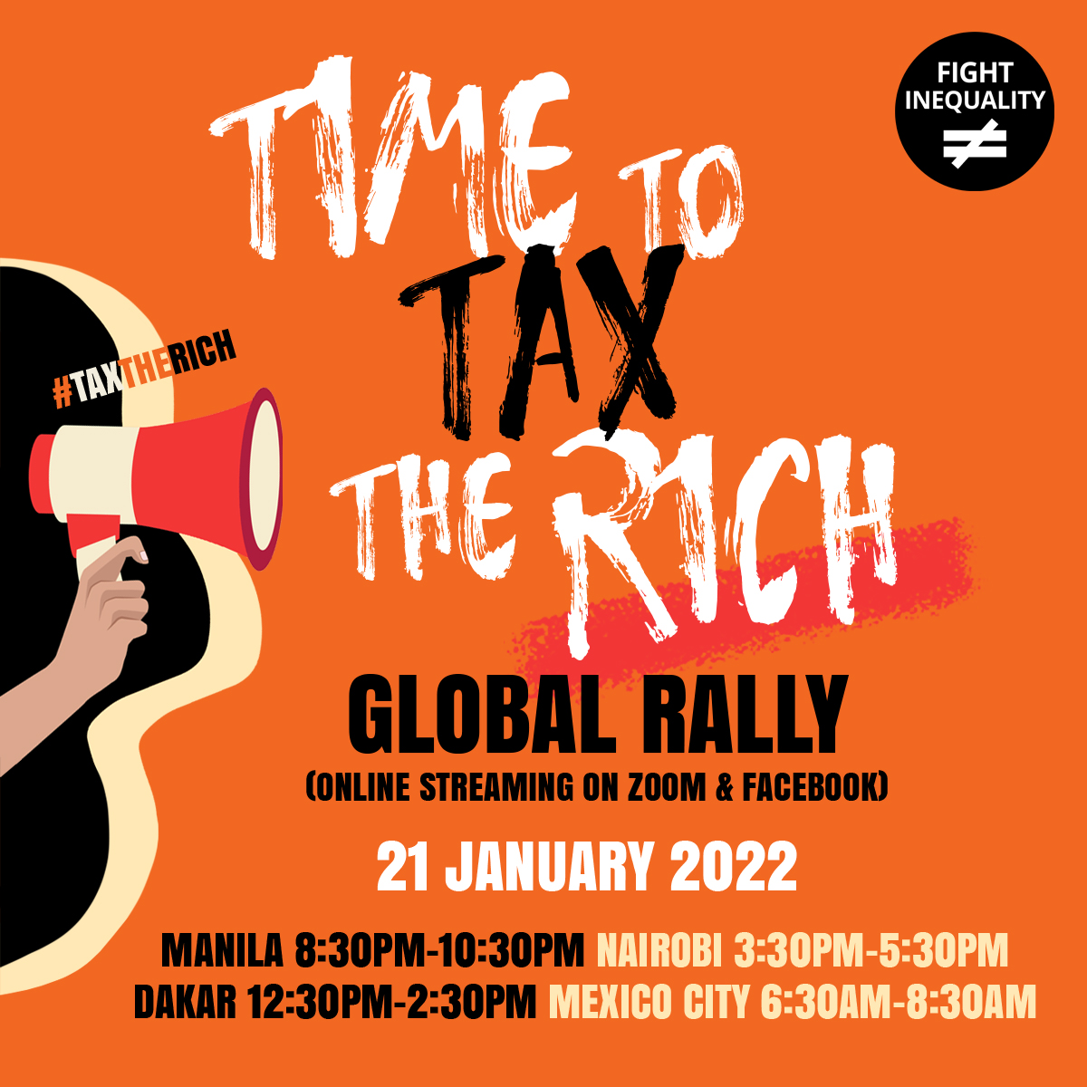Join the Global Digital Rally happening this Friday, the 21st of January,2022.
