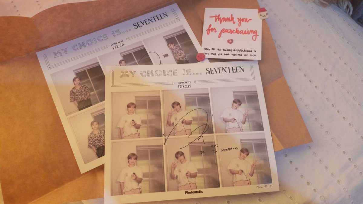leejihoon_uji's tweet photo. 《 #sghfeedbacks 》

— My Woozi photomatic sticker safely arrived!  Thankyou so much @sghcart for the smooth transaction and packing my order well 💖 https://t.co/3GGQKbgfzm