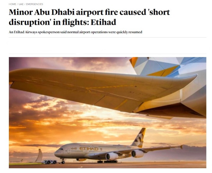 An Etihad Airways spokesperson said normal airport operations were quickly resumed. The disruption was the result of “precautionary measures”. #khaleejtimes