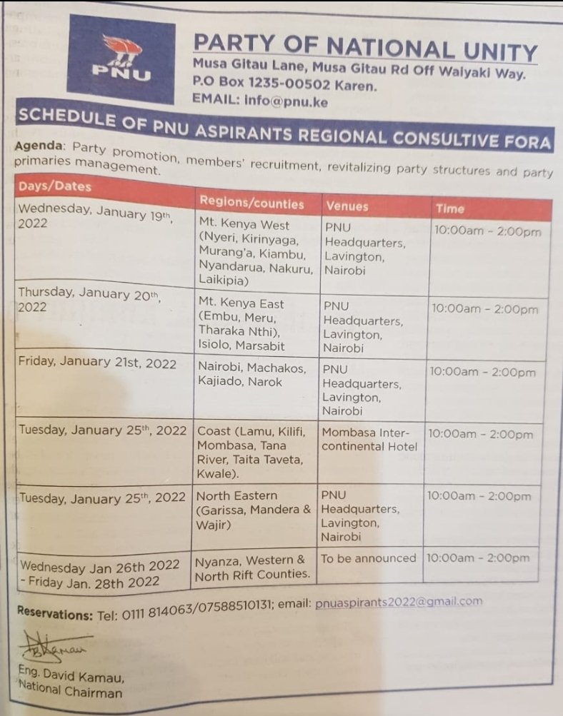OleItumbi's tweet photo. FIGHT for PNU

CS Munya vs Governor Nderitu.

All looking at running mate in Azimio la Mawe.

Munya says Gov. Nderitu is NOT a member of PNU.

Nderitu calls aspirants for meeting.

The MESS that Political Parties Bill cannot sort for Azimio la Mawe. https://t.co/J9i2uYQolZ