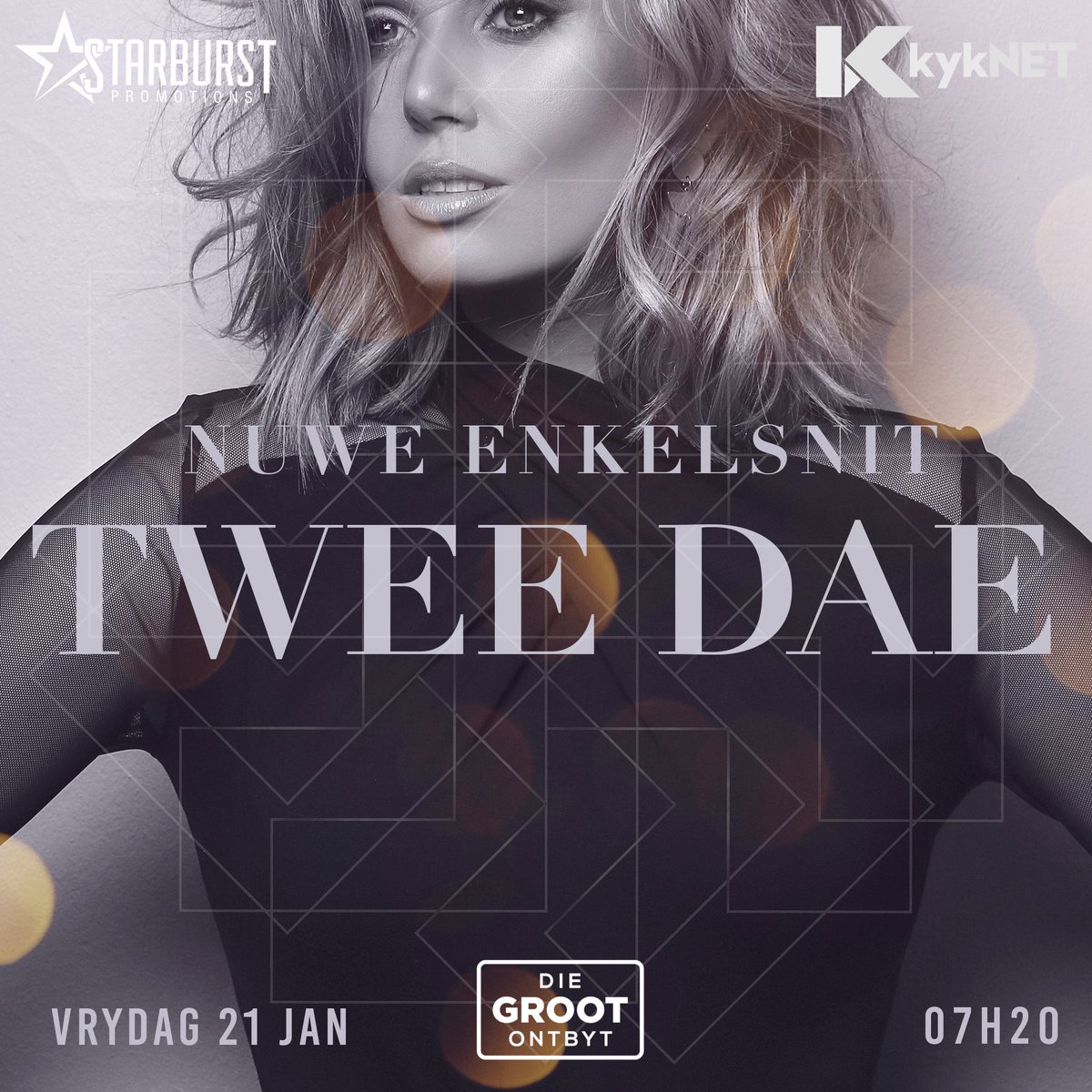 StarburstPromo's tweet image. Nog net #2dae !
Nuwe enkelsnit! @MiaSangeres !!
Ons sien baie uit na die uitreiking van #Waterval !
Eksklusief op #DieGROOTOntbyt !