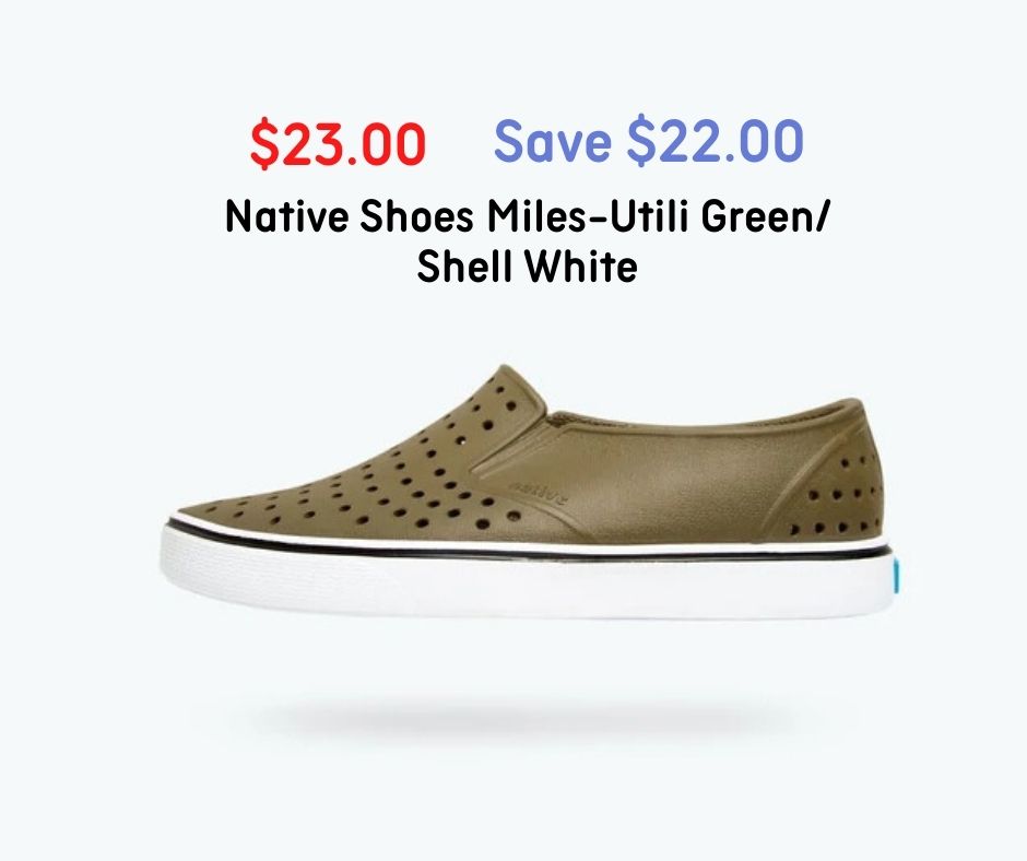 EthelDa8494's tweet photo. NATIVE SHOES brand is discounting hot products 
Product's name:MILES-UTILI GREEN/ SHELL WHITE
 #ShopMyCloset #Sales 
Shop now :https://t.co/IlaBPwudO7 https://t.co/vtX0L5MrOd