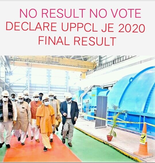 8c4ba57680b0429's tweet photo. #Release_UPPCLJE2020_FinalResult
Release UPPCL JE ELECTRICAL result as soon as....
@myogioffice 
@myogiadityanath 
@ptshrikant 
@CMOfficeUP 
@PMOIndia 
@UppclChairman 
@UPPCLLKO https://t.co/sUlHMNCQWG