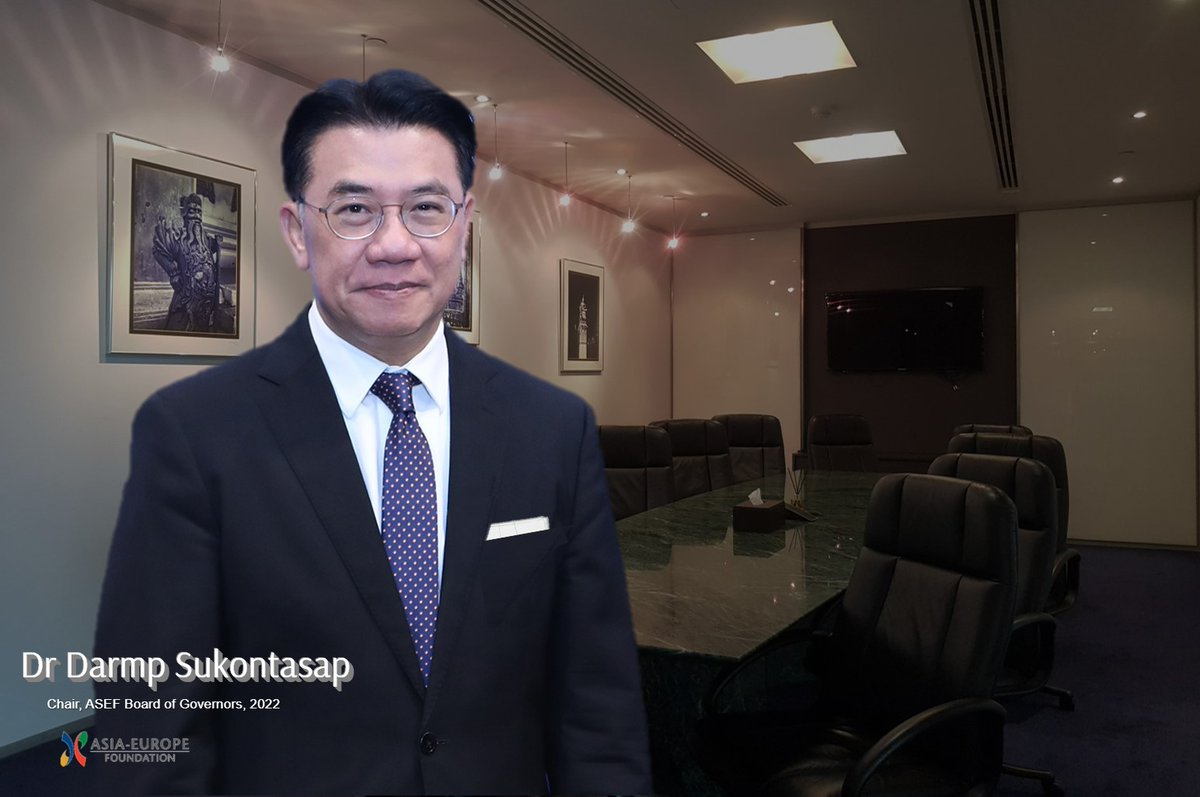 aseforg's tweet photo. Dr Darmp Sukontasap assumes chairship of the BoG of #ASEF from Jan 2022. Dr Darmp shares his vision for ASEF as it supports @AsiaEuropeMtg in tackling issues like #climatechange, promoting #connectivity and #multilateralism. https://t.co/8OnWSam0SS
#ASEF25 #DiversityCreates https://t.co/Mr5Lv8fA4i