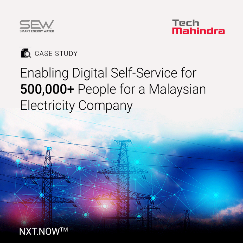 tech_mahindra's tweet photo. Know how @Tech_Mahindra & @SmartEnergyW enabled digital self-service for a Malaysian Electricity Company!
Read the case study here: https://t.co/KWa4ErawrU
#UtilitiesNxtNow #DigitalTransformation #TechMinAPAC #CustomerExperience