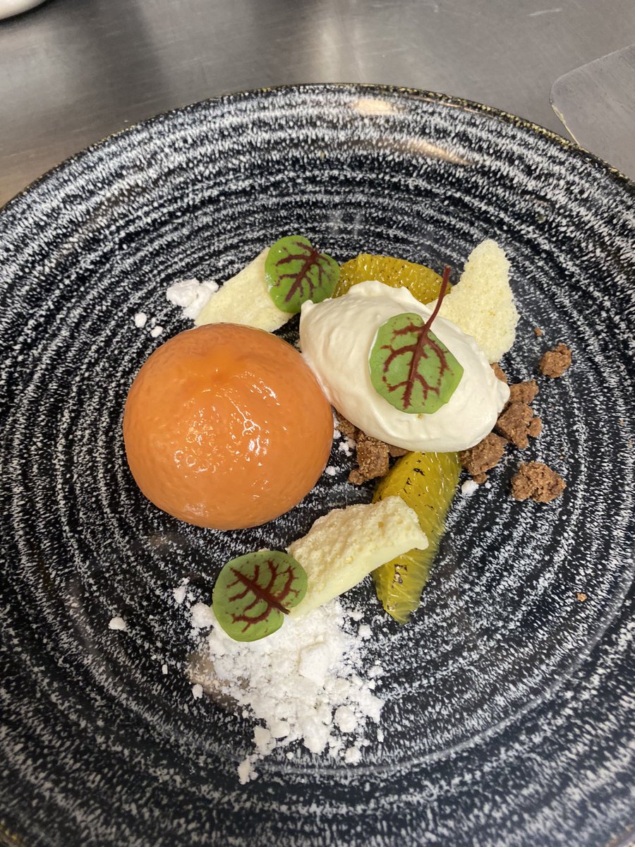 Done with negativity… time for food porn - blood orange posset and white chocolate textures <a href="/TheArundell/">The Arundell</a> #food #foodie #love #chocolate