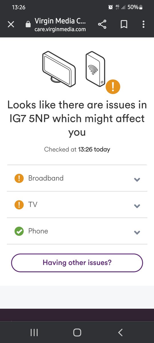 SweetxoxCheeks's tweet photo. Totally sick to death of seeing this for over a week now . Are you going to pay the extra charges we are all getting for using over our data limits.  What the hell is going on as we can't get through to an actual HUMAN !!!!!! @virginmedia https://t.co/m9jq30hr76