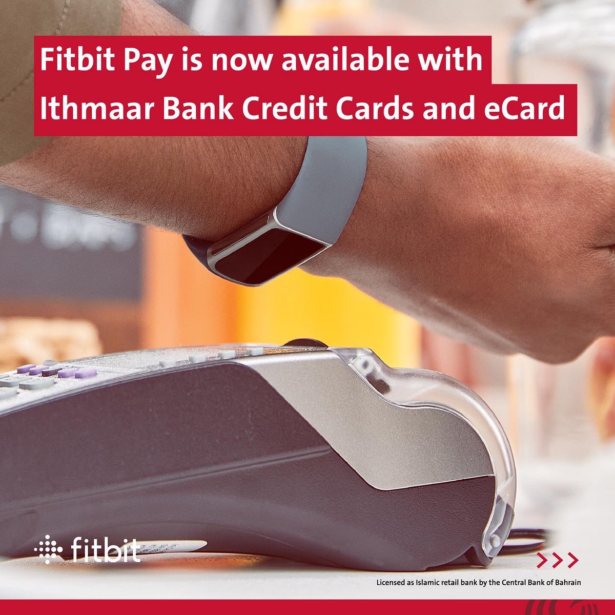 Ithmaarbankbh's tweet photo. Fitbit Pay is now available with Ithmaar Bank Credit Cards and eCard.
Follow the following instructions to set up your Ithmaar Card ( Credit or eCard ) on Fitbit Pay.
For more details visit:
https://t.co/Onvod9HCqr
#Ithmaarbank #IthmaarOffers #fitbitpay #Bahrain https://t.co/Ai17WbhTY5