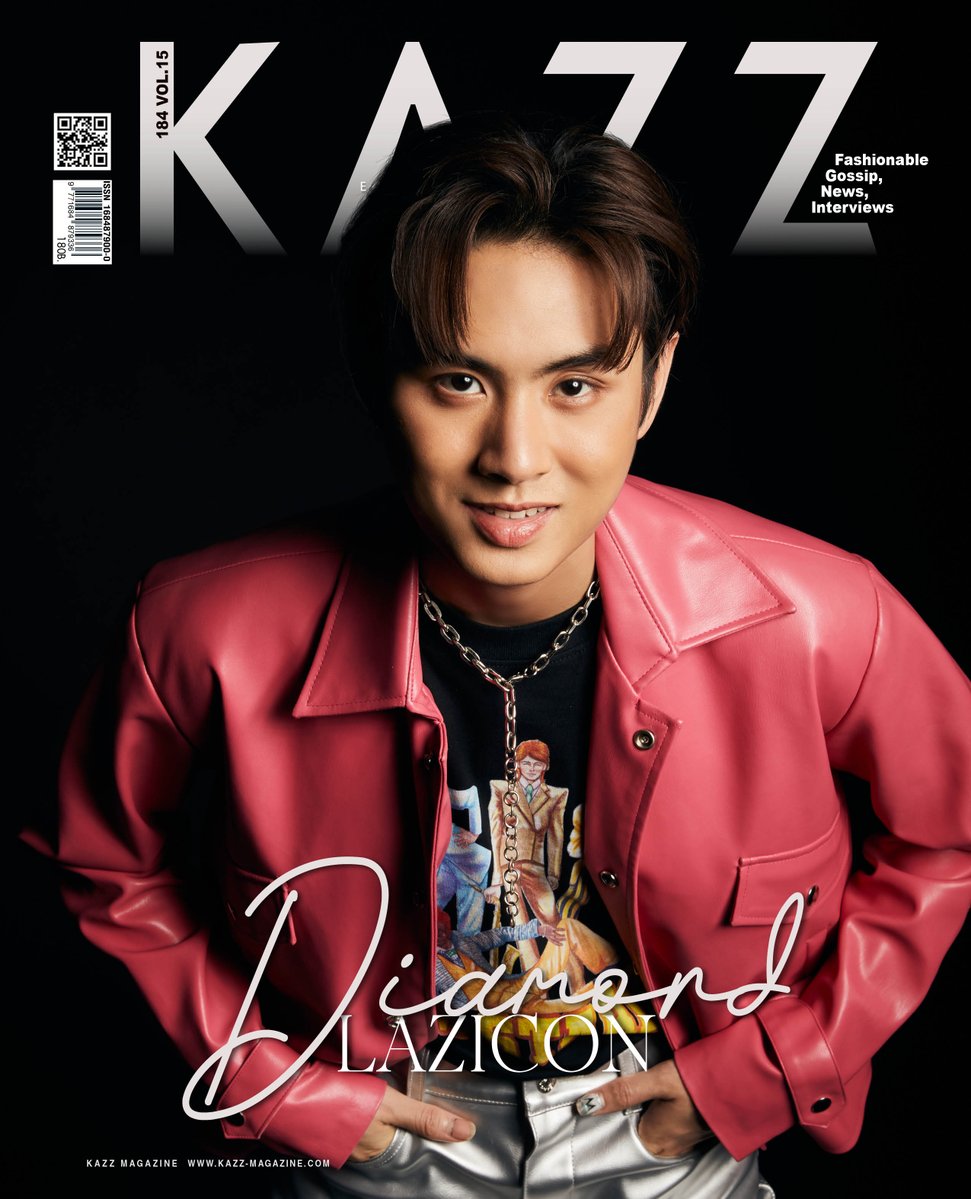 Kazzmagazine's tweet photo. "ไดร์ม่อน LAZICON" หนุ่มหน้ามน คนน่ารัก มาแจกความหล่อ ปาความเท่ให้ทุกคนได้กรีดร้องกันแล้ววันนี้ใน KAZZ MAGAZINE ISSUE.184 พลาดไม่ได้!
.
สั่งซื้อได้แล้ววันนี้! – 25 กุมภาพันธ์ 2565
.
#KAZZMAGAZINE #KAZZxLAZICON #LAZICON #diamondnrk #DiamondDee #วงตออรดมจลปต https://t.co/pJakl5N7Hm