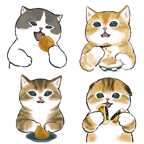 no humans cat animal focus white background food simple background looking at viewer  illustration images