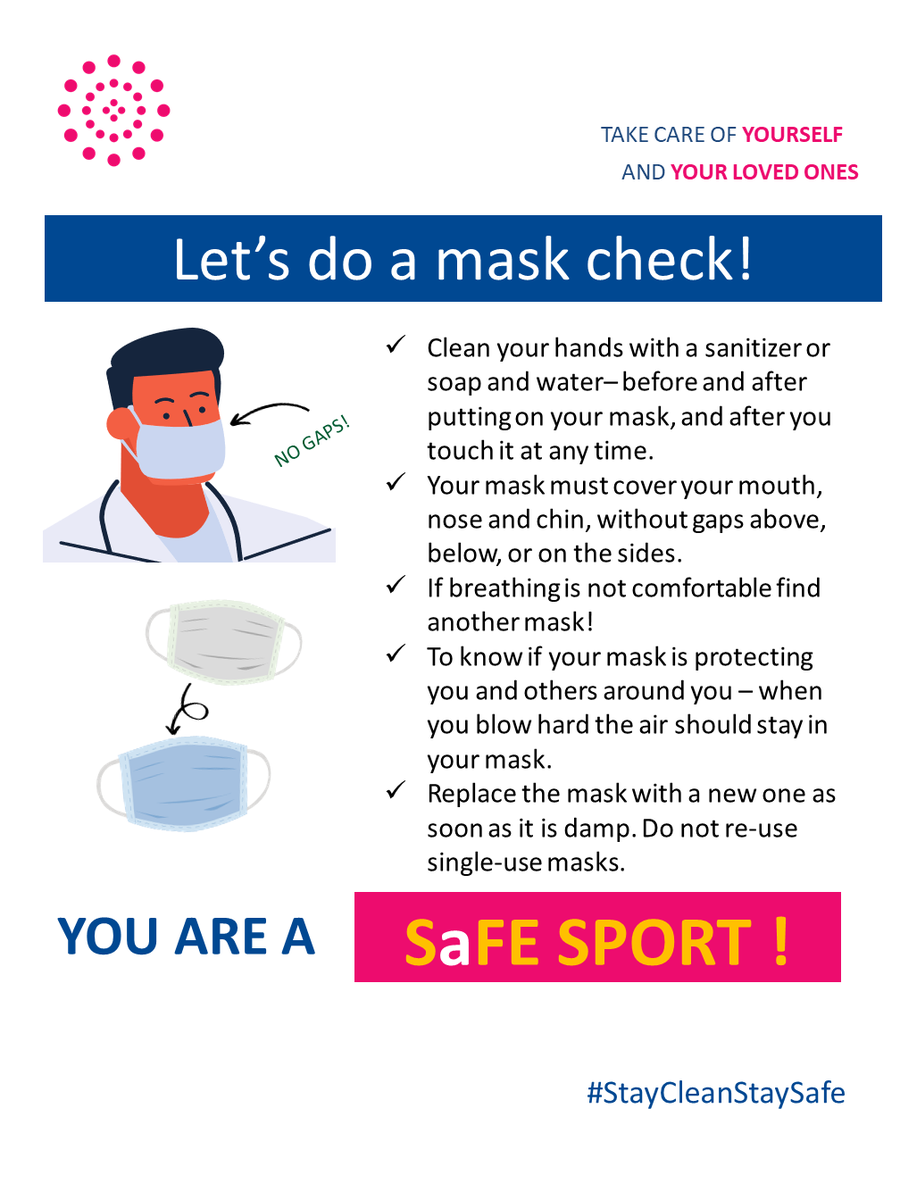 SwastiHC's tweet photo. #Third | Here is what you need to remember about masking! Be a #SafeVote. You are a #SafeSport (3/n) https://t.co/0rn3x3xV4N
