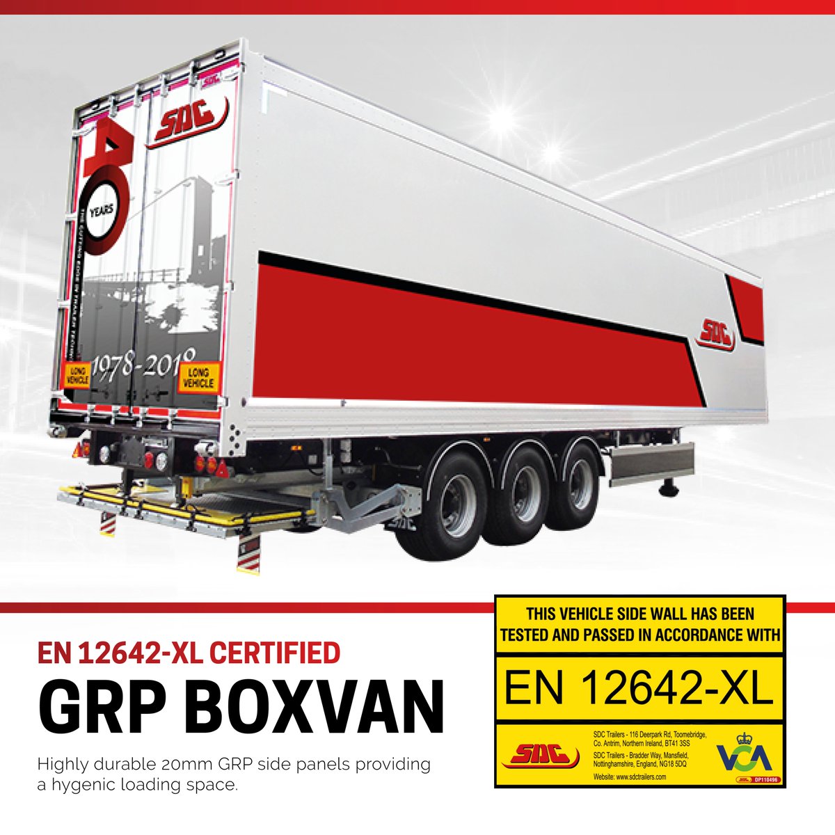 SDCtrailers's tweet photo. SDC’s GRP Boxvan provides a reliable solution for parcels in a secure, weatherproof environment. Our industry-leading design combined with quality materials ensures strength and durability in a van that has moved with the times.
Discover more: https://t.co/lPmQJxACpl
#boxvan https://t.co/y4f97Mh65f