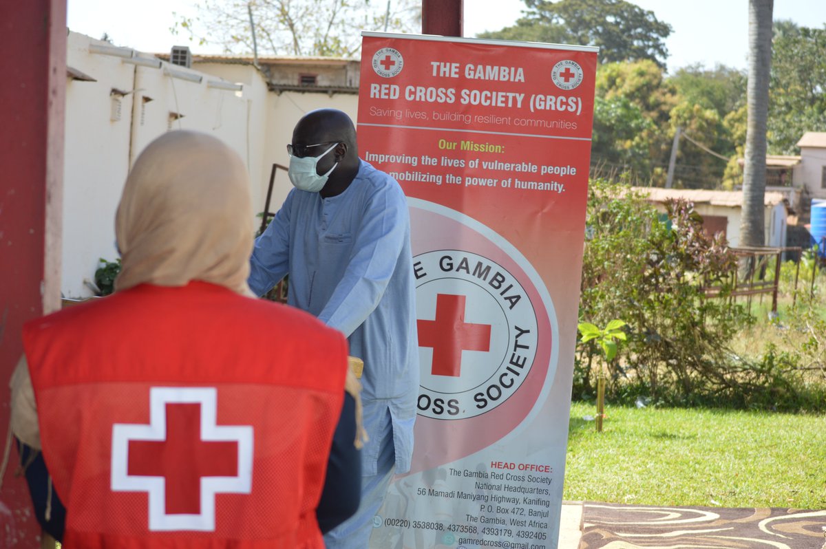 GambiaRedCross's tweet photo. This morning, the VAD of the @GambiaRedCross received medical items from #Afrimed, #MHF &amp; Matarr Boye to support the upcoming health fair scheduled on Saturday.

The items were received by @SenghoreAl. He commended the VAD for the initiative &amp; thanked the donors for the gesture. https://t.co/KNC9Z764xC