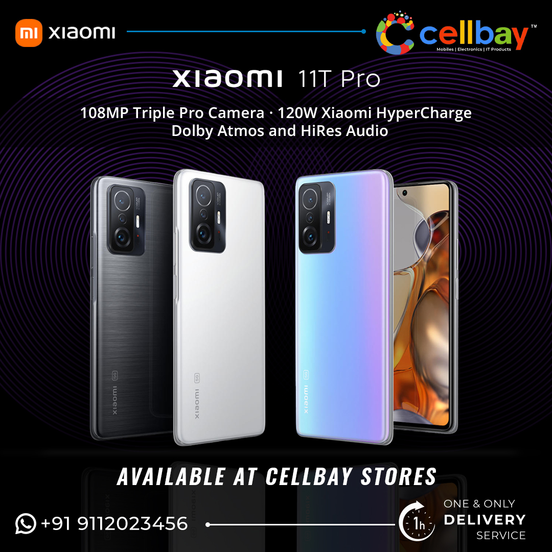 cellbay_mobiles's tweet photo. Fastest Charging Mobile!

Xiaomi 11TPro Delivers an astonishing 26 TOPS, so you can make use of many AI-driven applications.

Now available at Cellbay Stores!
Contact us at 9112023456 for more details…

#Cellbay #smartphone #1hourdelivery
#hyderabad #IndianMobiles #newyear https://t.co/VjXM2g5MDe
