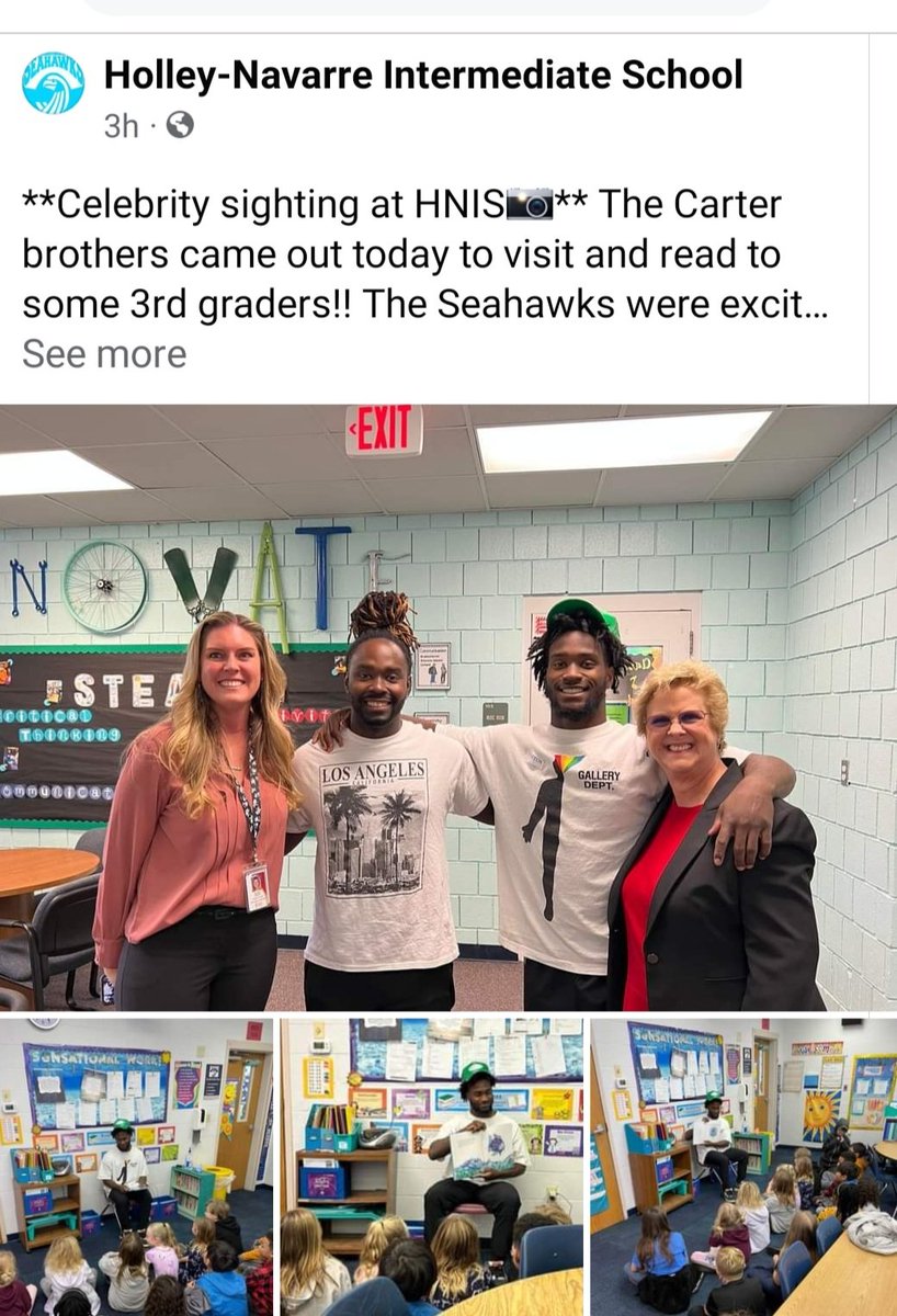 This is pretty cool. Former Navarre Raiders <a href="/TheCarterlife35/">Dwayne Carter II™</a> and <a href="/8kMike/">Michael Carter</a> are two of the best and are always finding ways to make a difference.