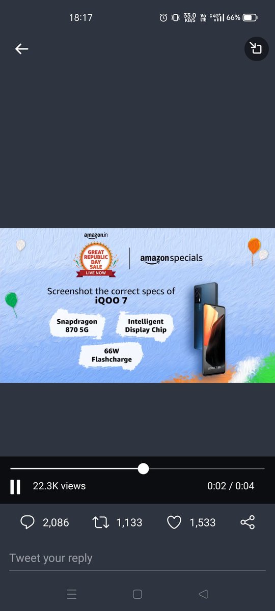 dramalovy's tweet photo. @amazonIN #AmazonSpecialsiQOO7 https://t.co/xKDxAgV7Np