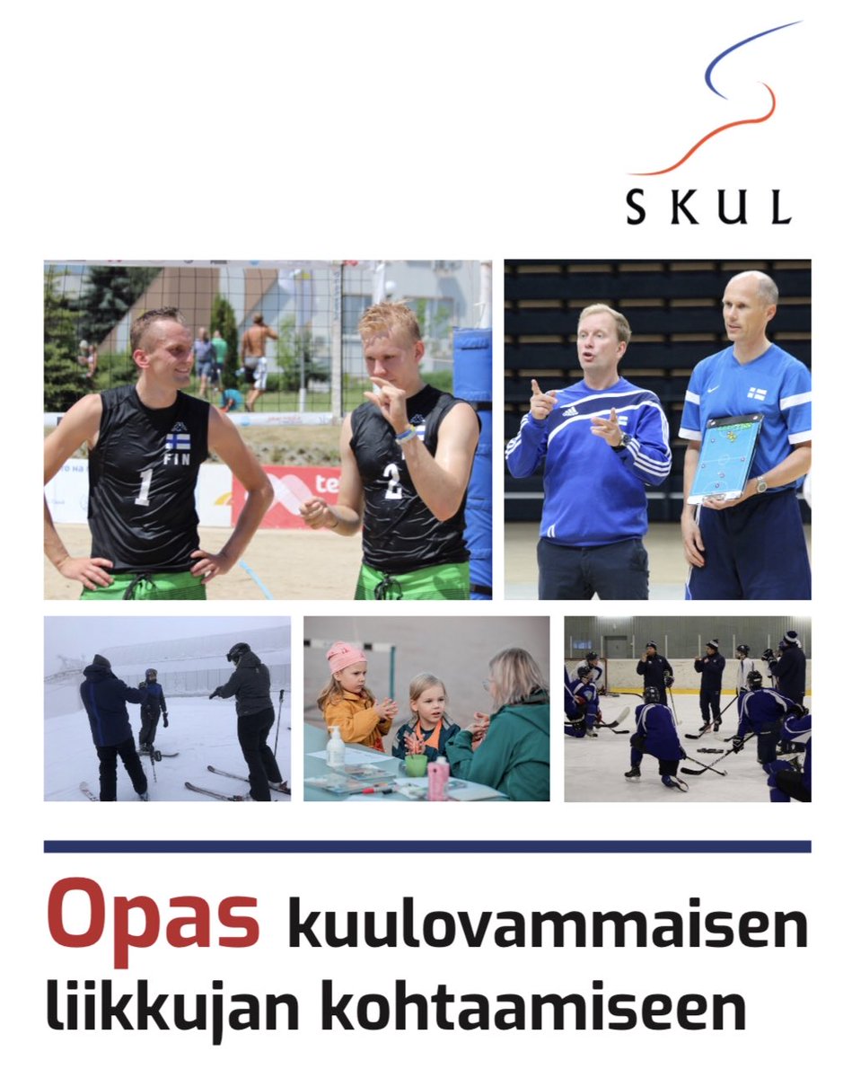 Jähmetyitkö kohdattaessasi kuulovammaisen? Julkaistu uusi opas kuulovammaisen liikkujan kohtaamiseen.Jokaisen liikunta-alalla toimivan olisi hyvä lukea opas läpi ja painaa mieleensä yksinkertaiset mutta toimivat vinkit. Oppaan löydät skul.org #urheilukuuluukaikille