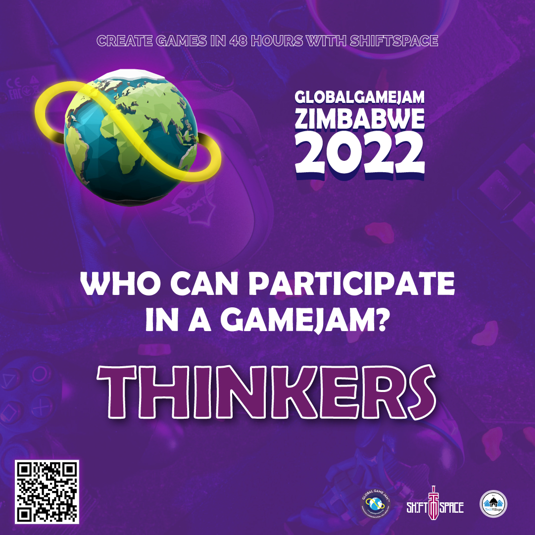 ShiftSpace_zw's tweet photo. 6. Thinkers 
We need out of the box thinkers who can brainstorm and bring ideas to life. They help the storytellers to conceptualize, developers with ideas on mechanics and character behaviour. They help the sound engineers when they get stuck on music selection. #ggjzim https://t.co/7xQdkgVDZk