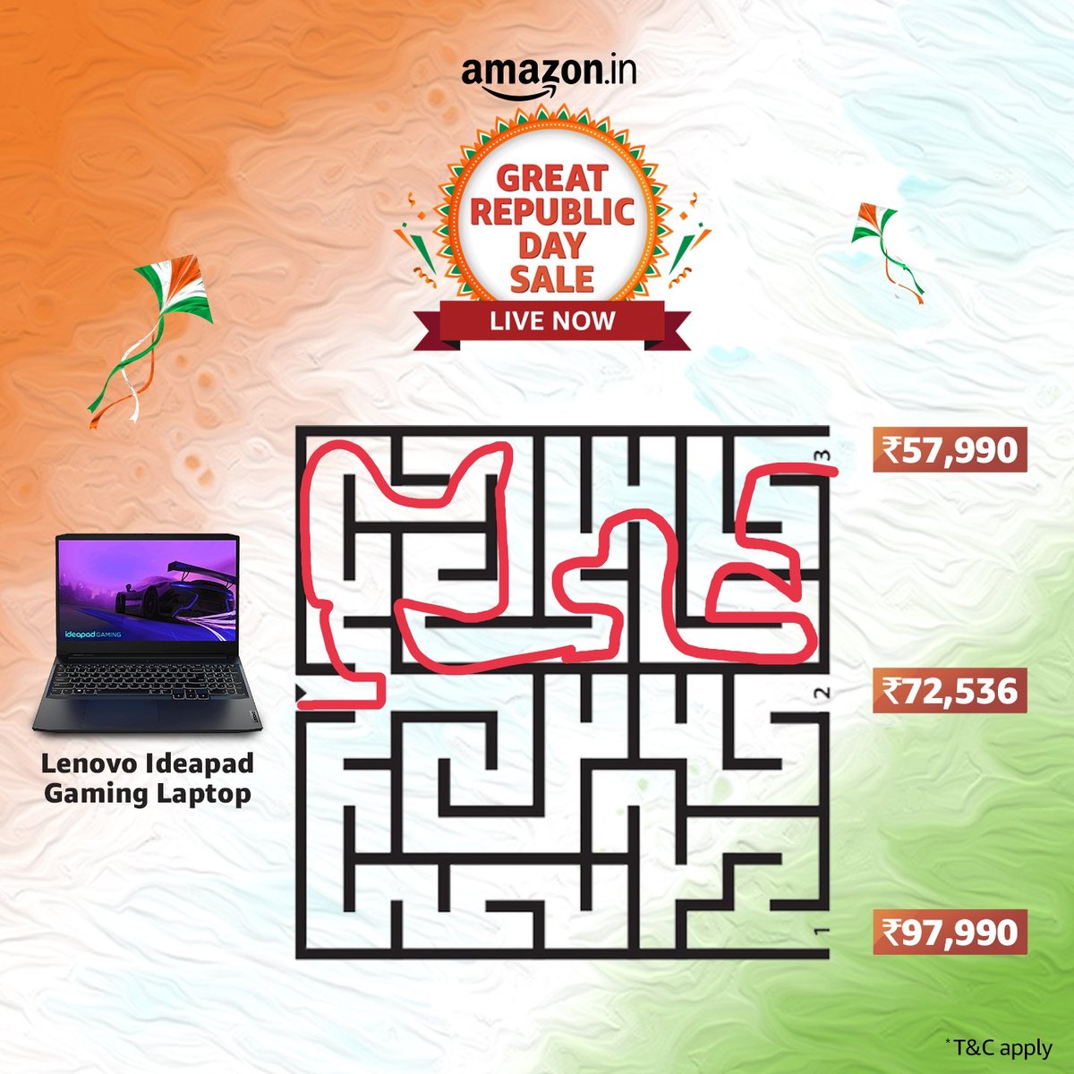 dramalovy's tweet photo. @amazonIN Ans- path 3
#AmazonGreatRepublicDaySale https://t.co/wzL3R1s1UO