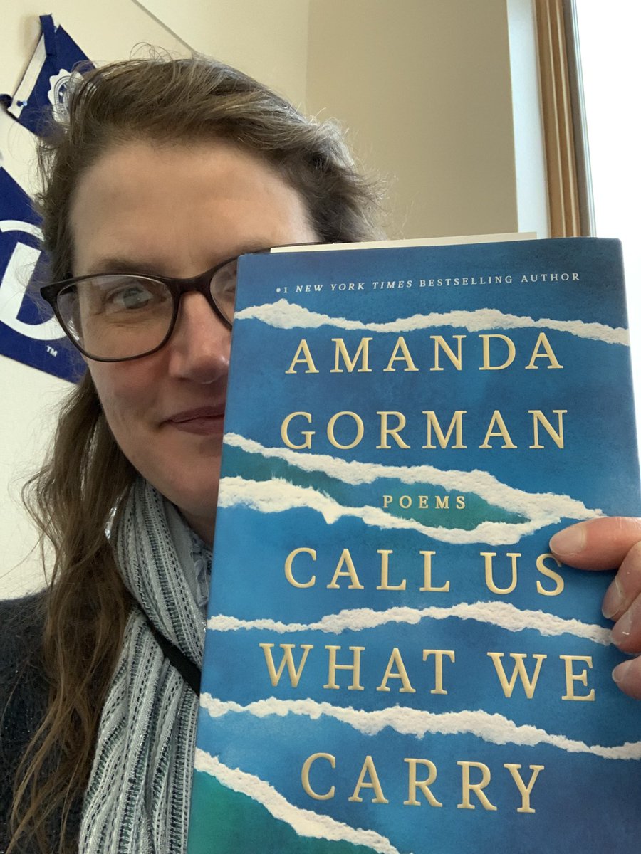 MsJulieStone's tweet photo. Behind this beautiful book by @TheAmandaGorman is a very happy teacher. Thanks @pureedgeinc for sending me this book and for the gift of your wonderful mindfulness and SEL ideas/materials. Both gifts are exactly what I need this year. https://t.co/PdKhCA8aM1