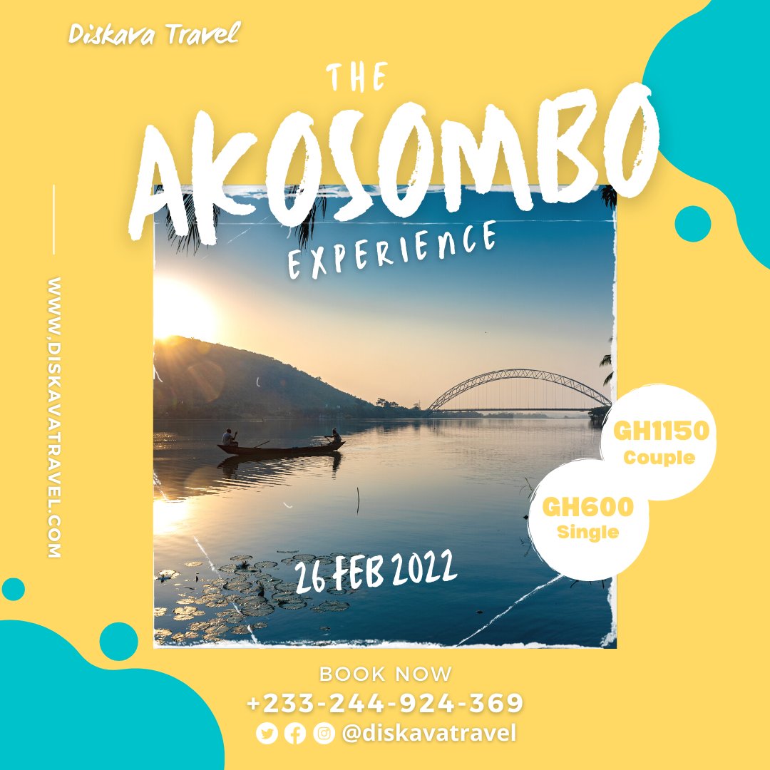 DiskavaTravel's tweet photo. We're touring Akosombo this February. Highlights of the trip include: the Adomi Bridge Abseil, Shai Hills Forest Reserve and the newly opened Bridgeview Resort. Pay a deposit of GHC300 to secure your spot. Deadline for booking is 20th Feb 2022 https://t.co/vYkYndgiMW