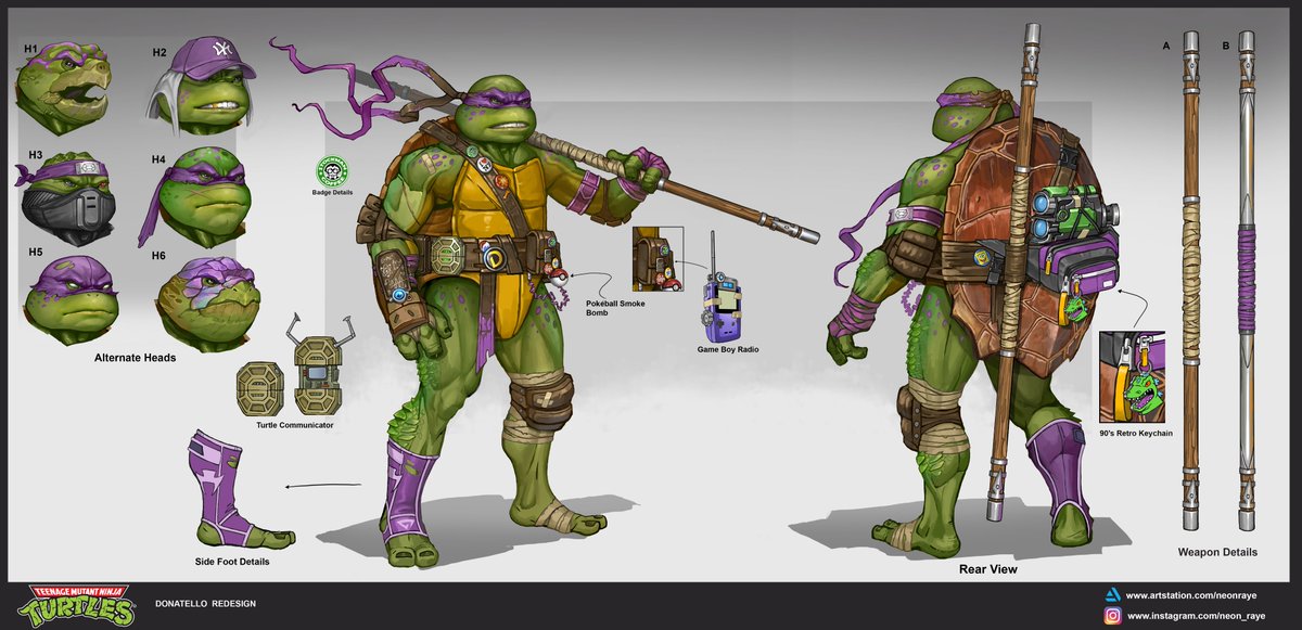 NeonRaye's tweet photo. TMNT Donatello Concept Art https://t.co/9H5ykMutIN