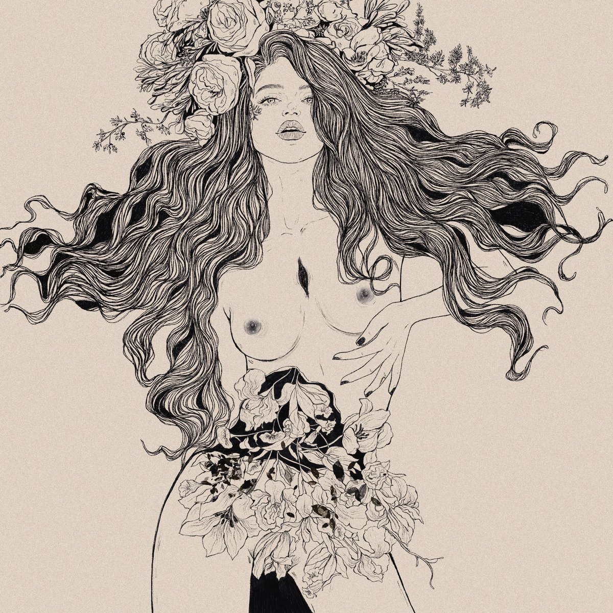 _r0yart's tweet photo. Hope grows everywhere 

She wore her hope like a crown, an outspoken soliloquy of dreams!
✨

Available on @opensea >  "Bloom with grace collection " #openseanft 
https://t.co/7Z8h5m1Gxx https://t.co/4diKyFnJ6i