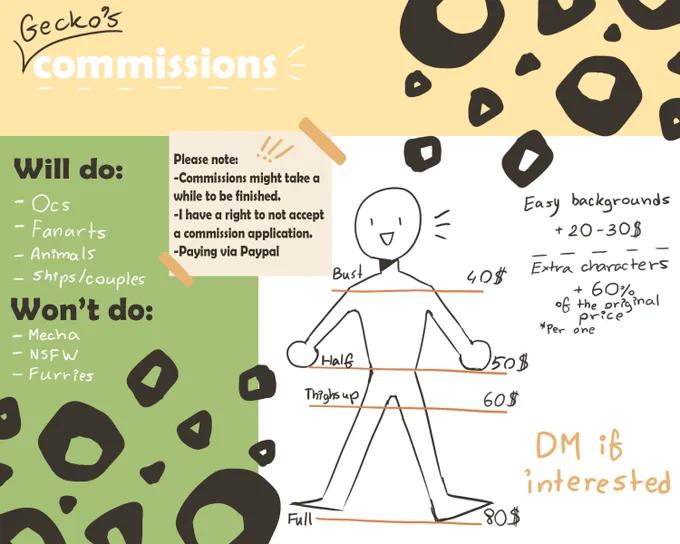 {Commissions are now open!}

Taking 5 slots this time.
Rts are appreciated!

DM if interested! 