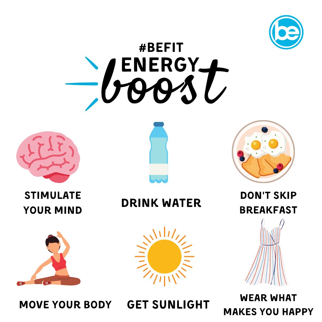 Feeling sluggish? Here are a few ways to boost some energy ⚡ #EnergyBoost #healthyliving