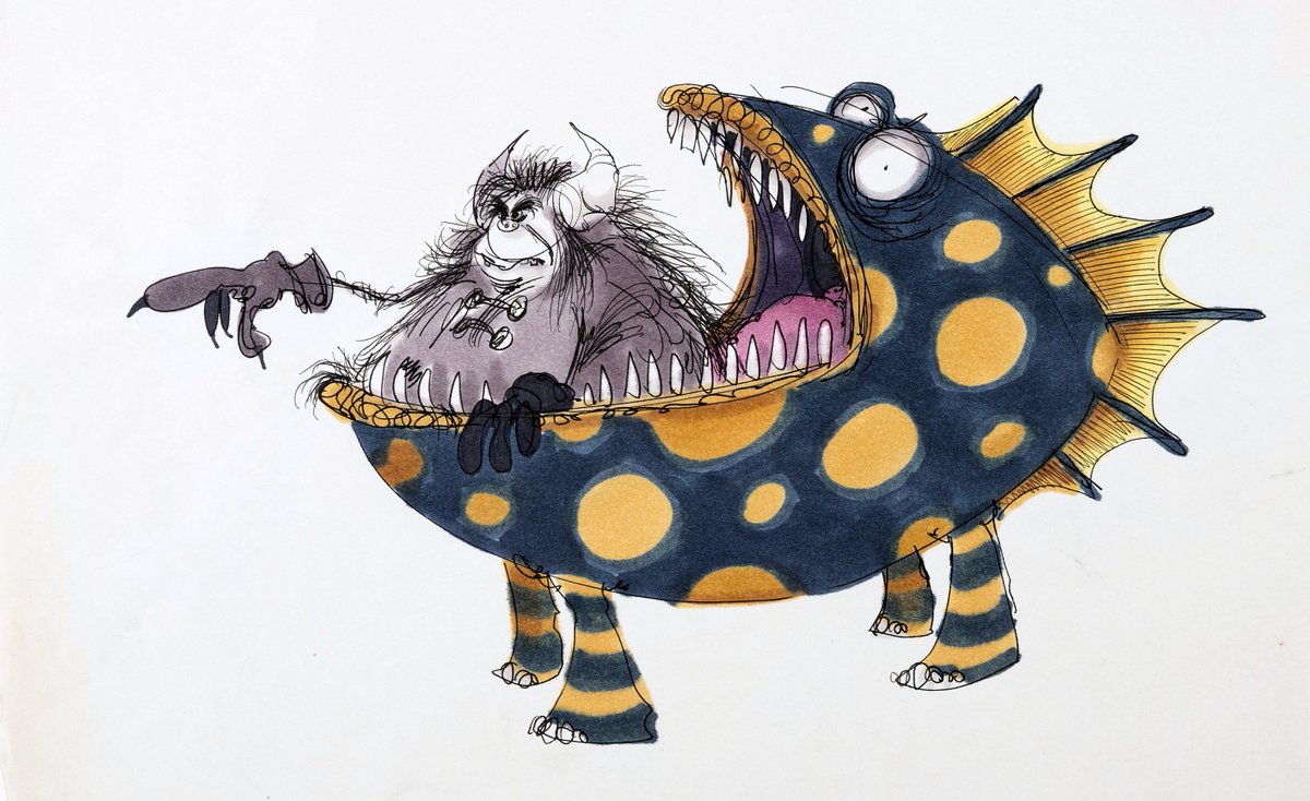 Ted Berman Character design work by Tim Burton for The Black Cauldron (1985), dir ...