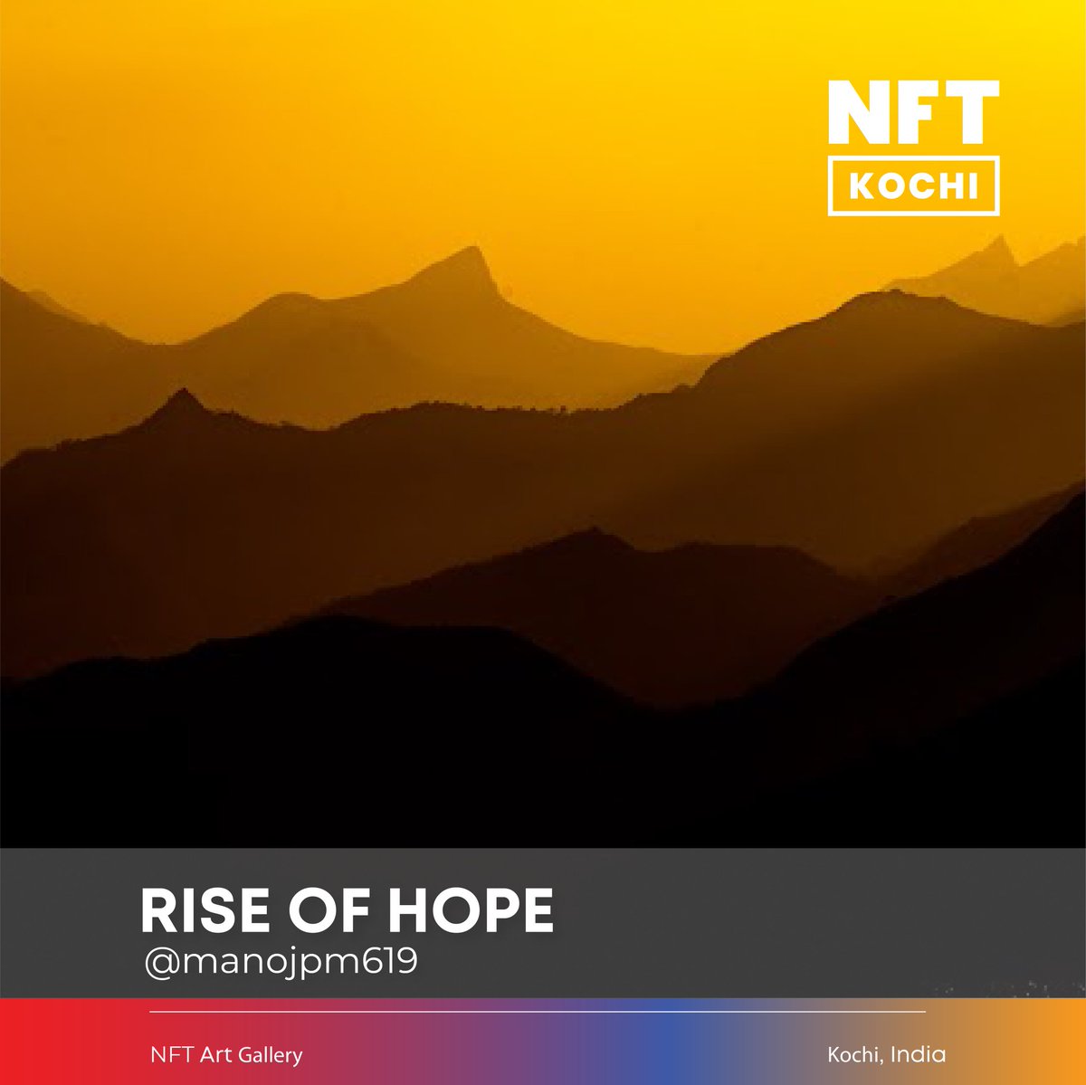 NFTKochi's tweet photo. Rise of hope by @manojpm619

#NFTKochi2021 #NFTCochin #MetaconIndia #NFTKochi https://t.co/zvhlp3vAhb
