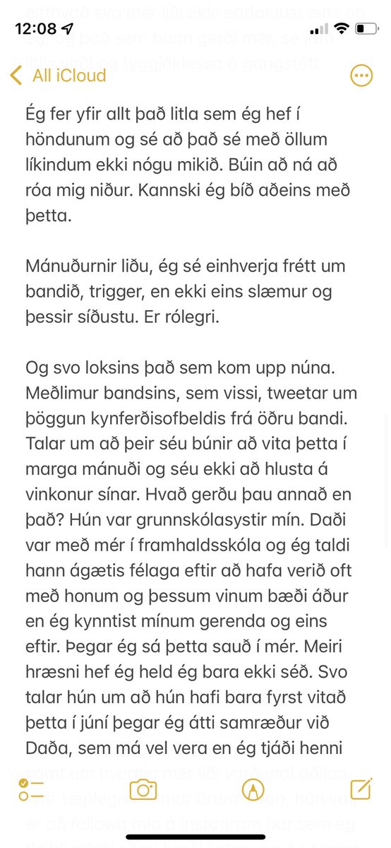 1/2 Hræsni, gerendameðvirkni, þöggun. Einn daginn fær maður nóg.