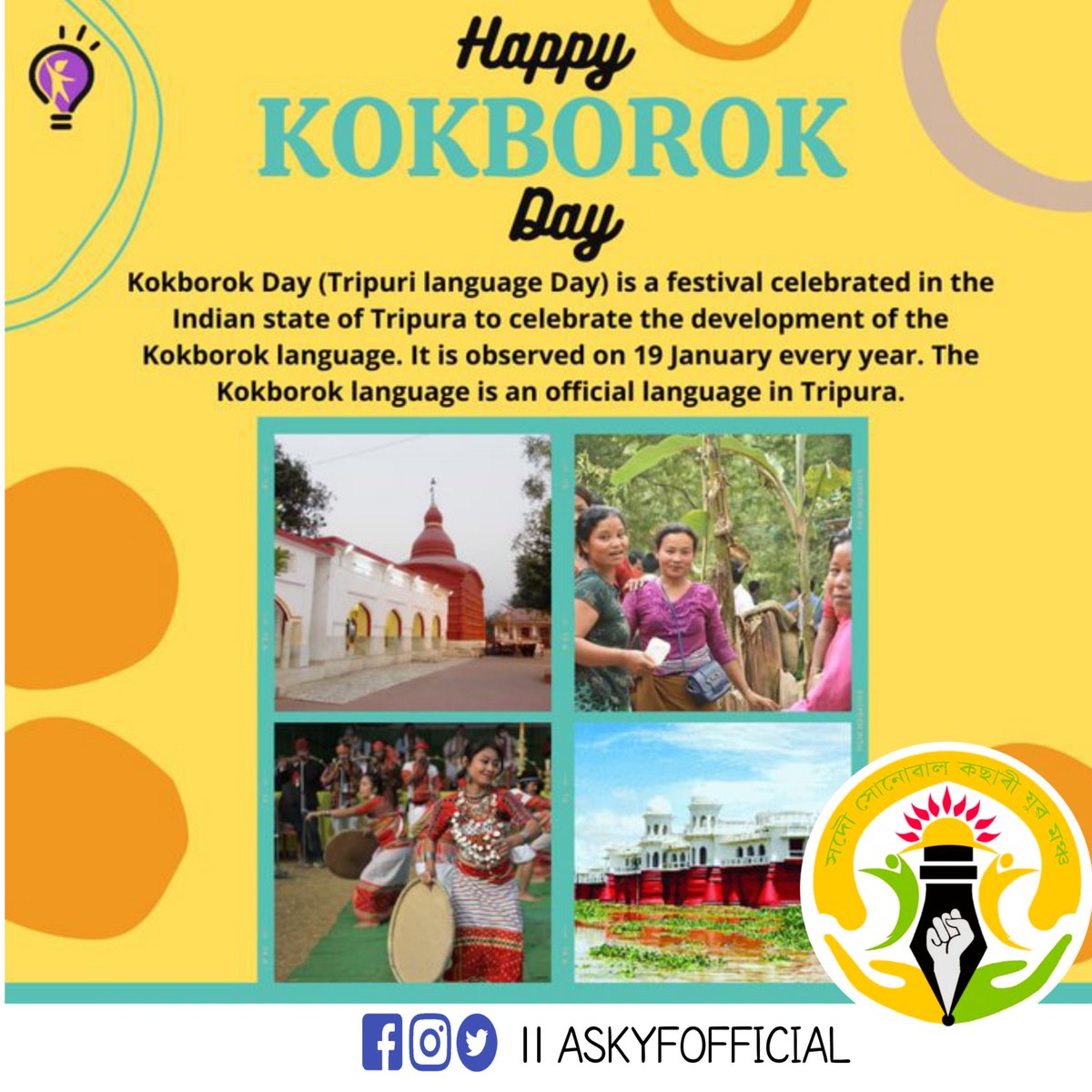 askyfofficial's tweet photo. #HappyKokborokDay https://t.co/f8hO5epYHx