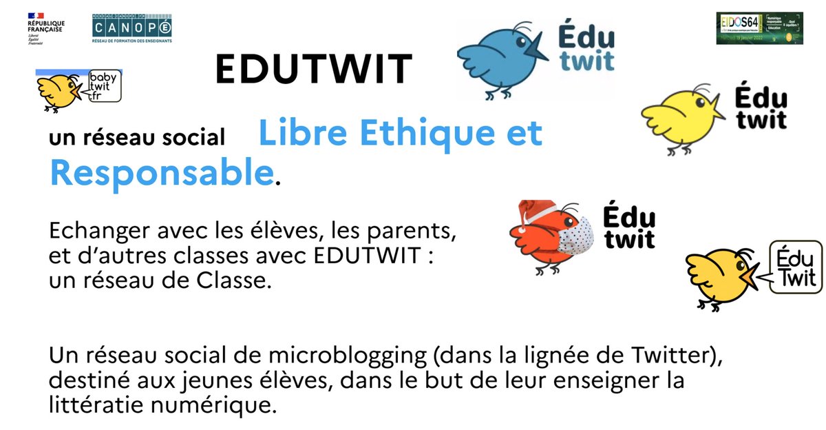Atelier sur #edutwit animé par <a href="/philippeguillem/">philippe guillem</a> ! #eidos64