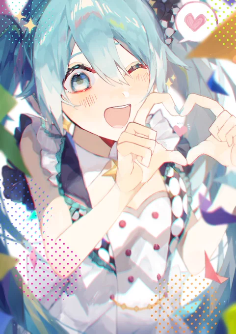 #prsk_FA
#初音ミク
モブ「さっき絶対目合ったって😭‼️‼️‼️」 