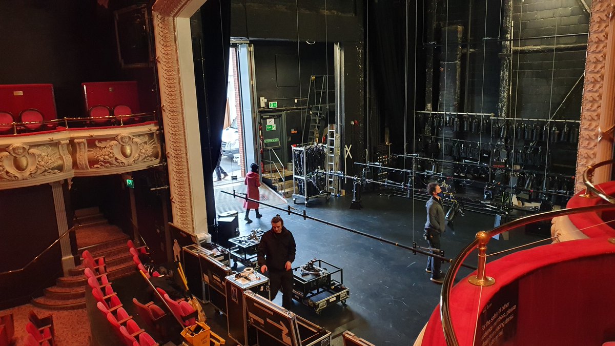 TRwinchester's tweet photo. We're getting the stage ready for @MotionhouseDT who are here the next few days with their brand new dance circus show 'Nobody' 😁
#hellowinchester #dancecircus #onstage https://t.co/ERnYrGnJam