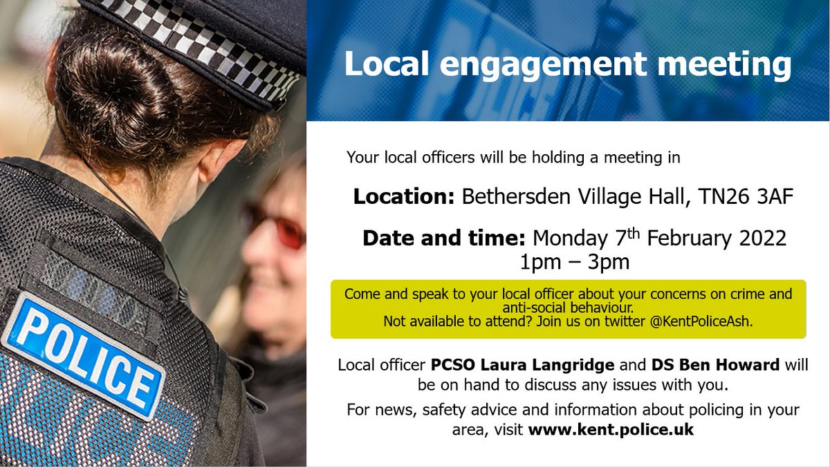 KentPoliceAsh's tweet photo. Community engagement event in #Bethersden LL https://t.co/e6djHPaJJE
