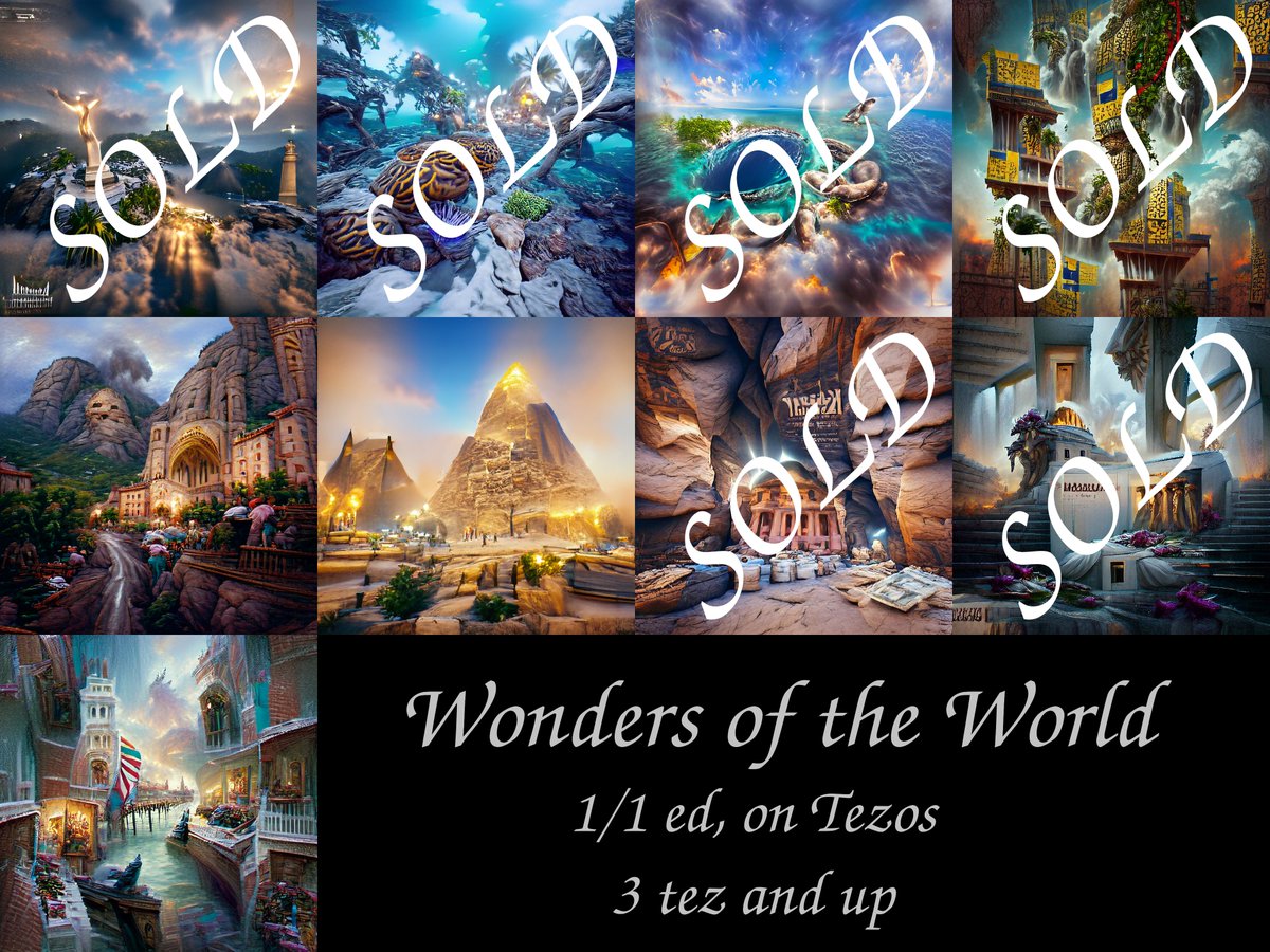 ArtvisionNFT's tweet image. Find some Wonders of the World for your collection 📸

💎1/1 ed, 3-4 $xtz

objkt.com/collection/KT1…

#NFTCommunity #ArtvisionNFT @objktcom #cleanNFT