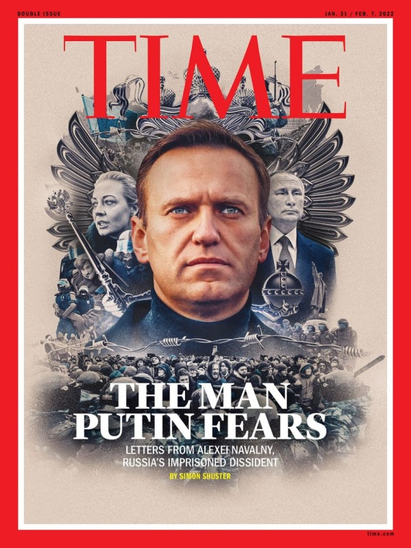 theflowmag's tweet photo. Алексей Навальный стал героем нового выпуска журнала Time. 

Издание опубликовало новое интервью с заключенным политиком и поместило его на обложку номера с заголовком "Человек, которого боится Путин".

https://t.co/YfPuriINoK https://t.co/vq7mR5M9g0