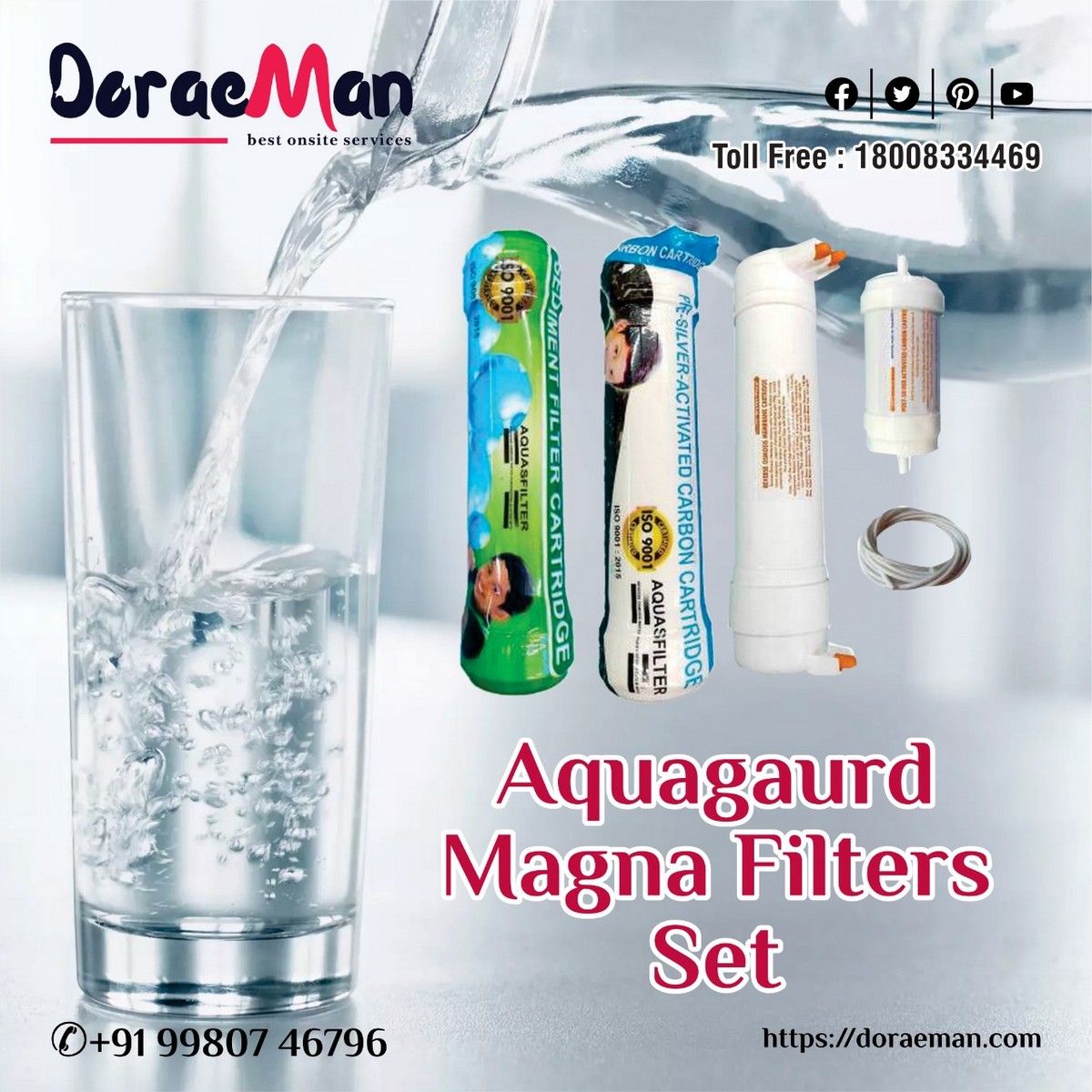 Drink pure and mineral-rich water by getting it filtered in the best manner. Lay hands on high-quality Magna Filters set from Doraeman and get your water purification level to an optimum extent.

Buy Now  #besthomewaterpurifier #bestrowaterpurifier

https://t.co/4O3Amb3tfE https://t.co/LtJftvrSiB