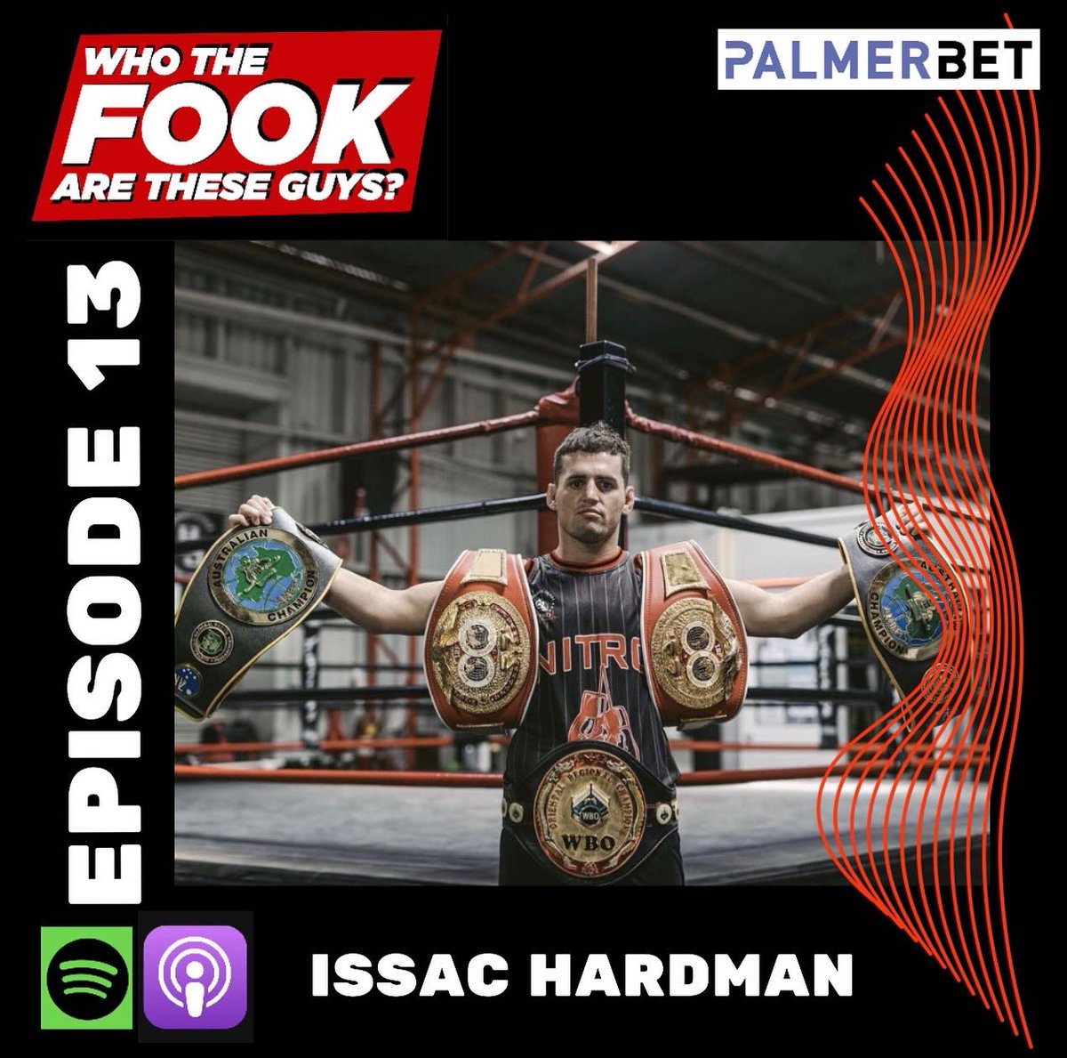 WhoTheFookPod's tweet photo. HUGE EPISODE THIS WEEK! We are excited to announce a partnership with @PalmerbetAU! To celebrate we’ve sat down for an explosive interview with The Headsplitter @IssacHardman! Don’t miss this one. Download wherever you get your podcasts! https://t.co/kUByau4Fvn