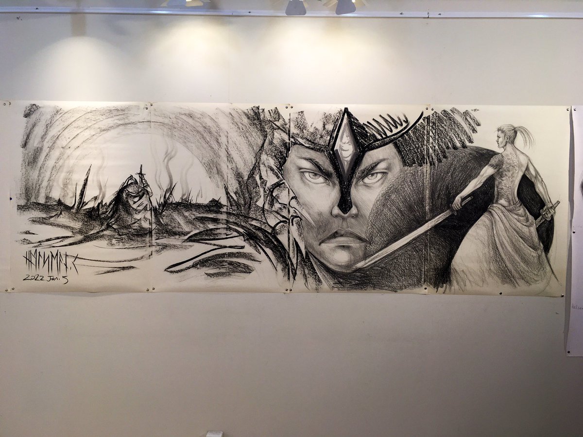 HelseanK's tweet photo. Finished sketch, big scale... me? Not satisfied!!
Took me a good 3 days to do the whole thing...
My own worst critic? Maybe... maybe not... https://t.co/rbsRB67vkJ