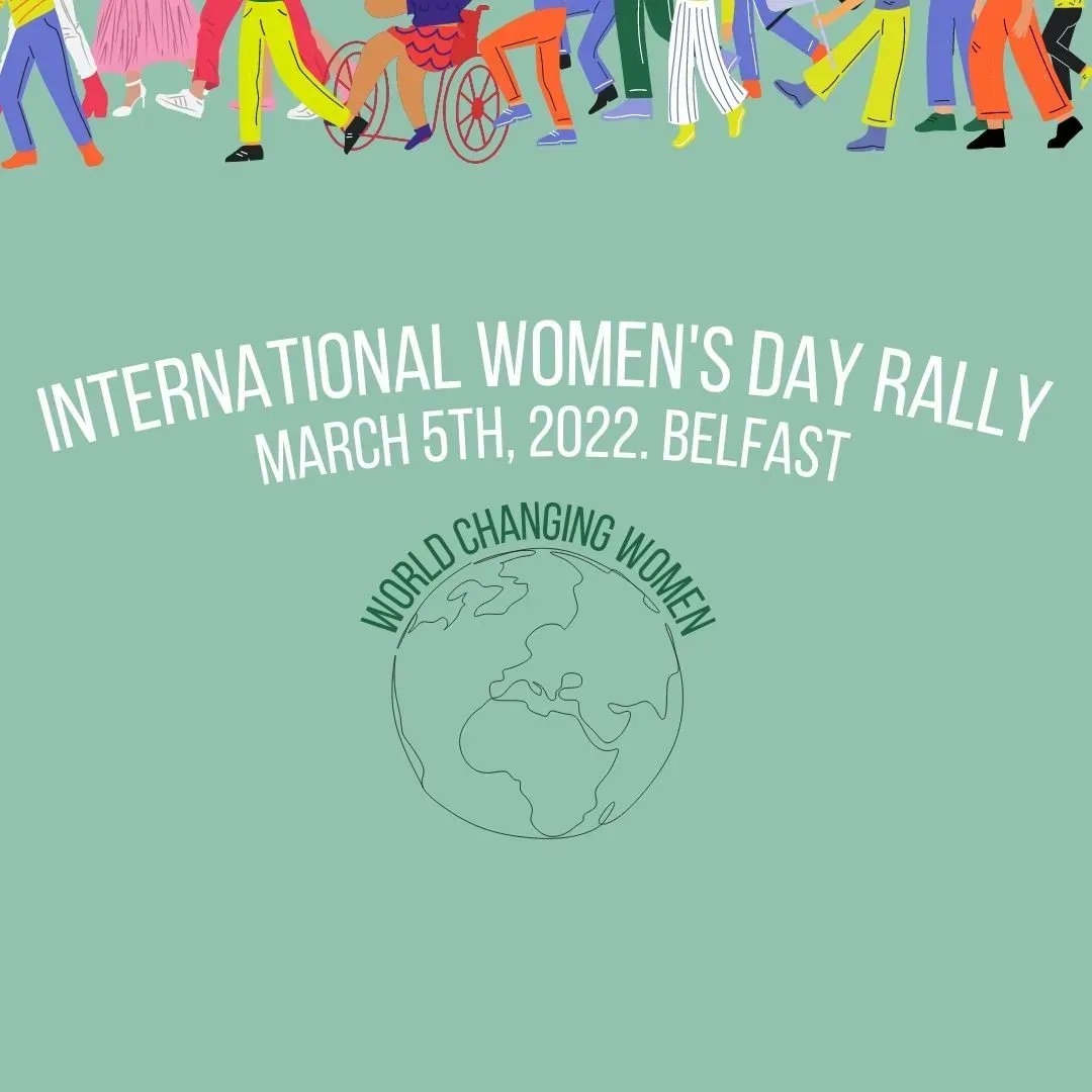 ReclaimAgenda's tweet image. 🗓️ SAVE DATE: March 5th, 2022 we're meeting at Writer's Square for Belfast's International Women's Day rally. Let's make some noise celebrating the World Changing Women we know, love and admire.

#IWD2020 #IWDBelfast2020 #Feminism #WorldChangingWomen

buff.ly/3ros16Y
