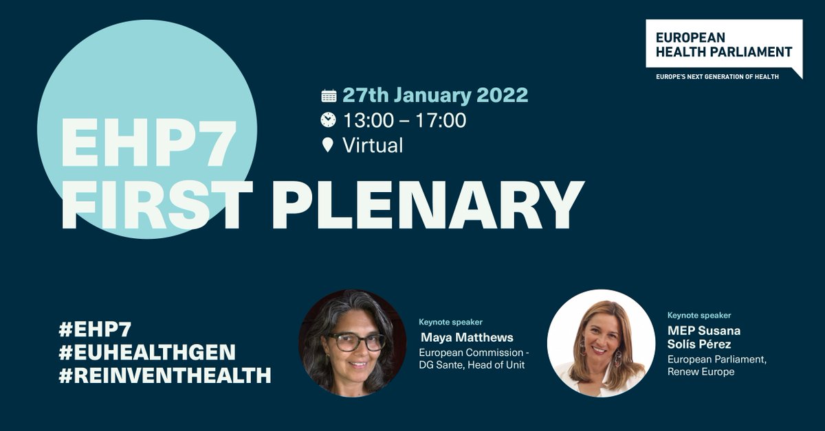 On 27 January, we will kick off the New Year with #EHP7’s first plenary session – bringing together the next generation of #healthleaders to #ReInventHealth and drive #policychange in Europe. 

👀 Watch this space for more!