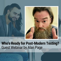 PractiTest's tweet image. Last chance to join our first #webinar of the year: &quot;Who&apos;s Ready for Post-Modern Testing? Guest Webinar by @alanpage. Today! 10:00 EDT / 16:00 CET.
Sign up here: hubs.la/Q012fTn60
#SoftwareTesting
#ModernTesting