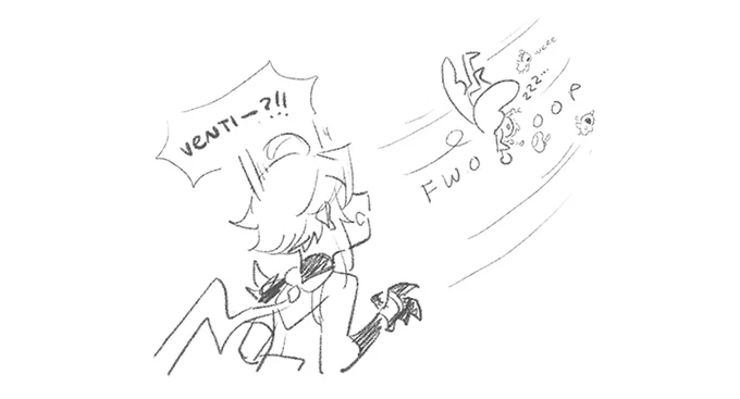 this worm courtesy of mim bc i was telling them my venti hc is that he is very light/floaty (a being of anemo) and they not only suggested 'venti takes a nap and the wind blows him away' but doubled down with 'xiao could fix this problem by spooning him maybe.' UNBELIEVEABLE 