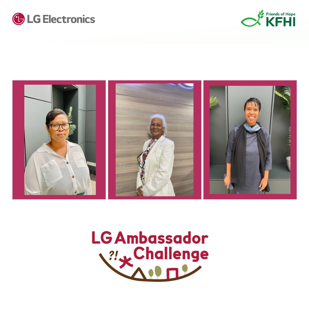 LGSouthAfrica's tweet photo. Here are the 3 local leaders who came forward with the best ideas to help their communities. 

Today they are recognized as LG Ambassadors!

#LGAmbassadorChallenge #Growth
#Sustainability #LGCares #BetterSociety https://t.co/gCVT5ZKbLi