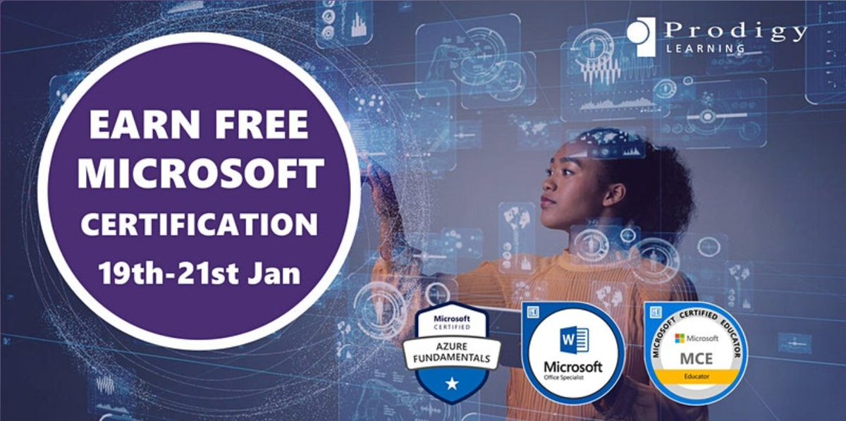 ClareRiley100's tweet photo. Hi everyone - final call for FREE professional certification exams from Microsoft 💜⭐️💜
Sign up here https://t.co/4VBibwukx3
There are exam slots open TODAY and tomorrow (I believe Friday is fully booked up)
Don't let this opportunity pass you by!
#microsofteduk  #learning https://t.co/DPAlFziyAW