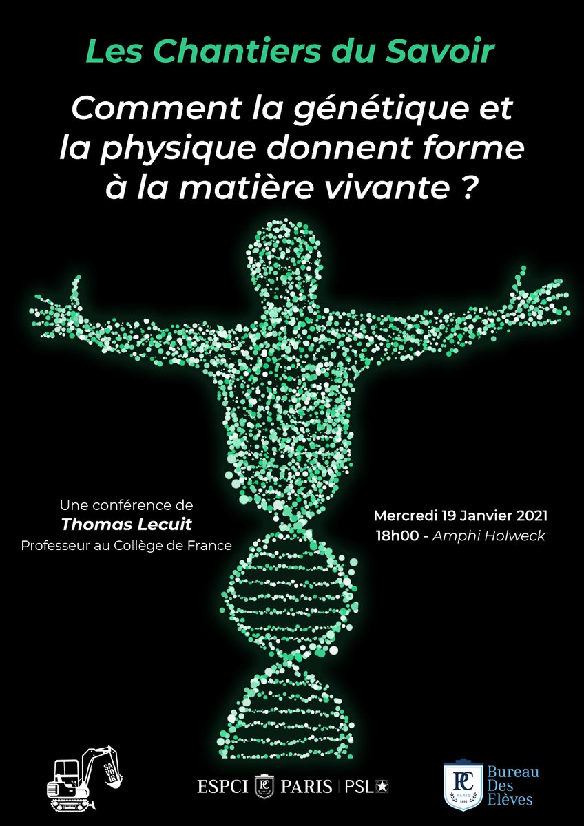 ESPCI Paris - PSL (@espci_paris) on Twitter photo Ce soir à 18H nous aurons le plaisir d'accueillir <a href="/LecuitThomas/">Thomas Lecuit</a> (<a href="/IBDMmarseille/">IBDM</a> <a href="/cdf1530/">Collège de France</a>) pour notre prochain RDV des chantiers du savoir ! Une conférence autour de "Comment la génétique et la physique donnent forme à la matière vivante ?" en mode hybride
espci.psl.eu/fr/actualites/… Ce soir à 18H nous aurons le plaisir d'accueillir <a href="/LecuitThomas/">Thomas Lecuit</a> (<a href="/IBDMmarseille/">IBDM</a> <a href="/cdf1530/">Collège de France</a>) pour notre prochain RDV des chantiers du savoir ! Une conférence autour de "Comment la génétique et la physique donnent forme à la matière vivante ?" en mode hybride
espci.psl.eu/fr/actualites/…